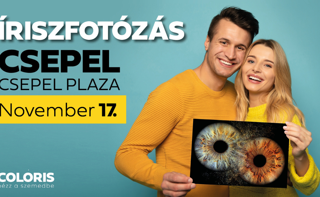 Íriszfotózás a Csepel Plazában!