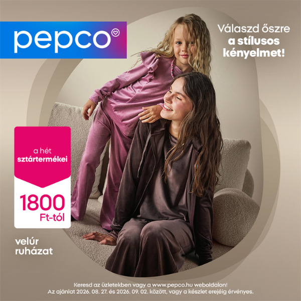 Pepco: Velúr ruházat